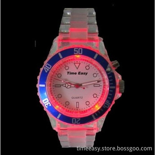 Fashion Plastic Luminous Sports Watches with 3ATM Waterproof